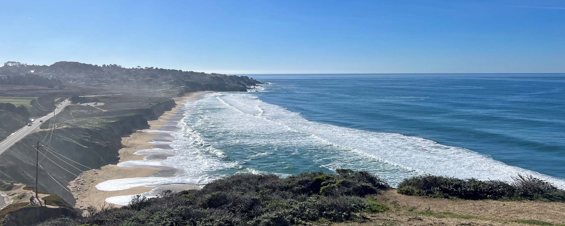 Montara State Beach aerial view