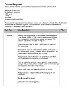 home decarbonization example quote request written estimate